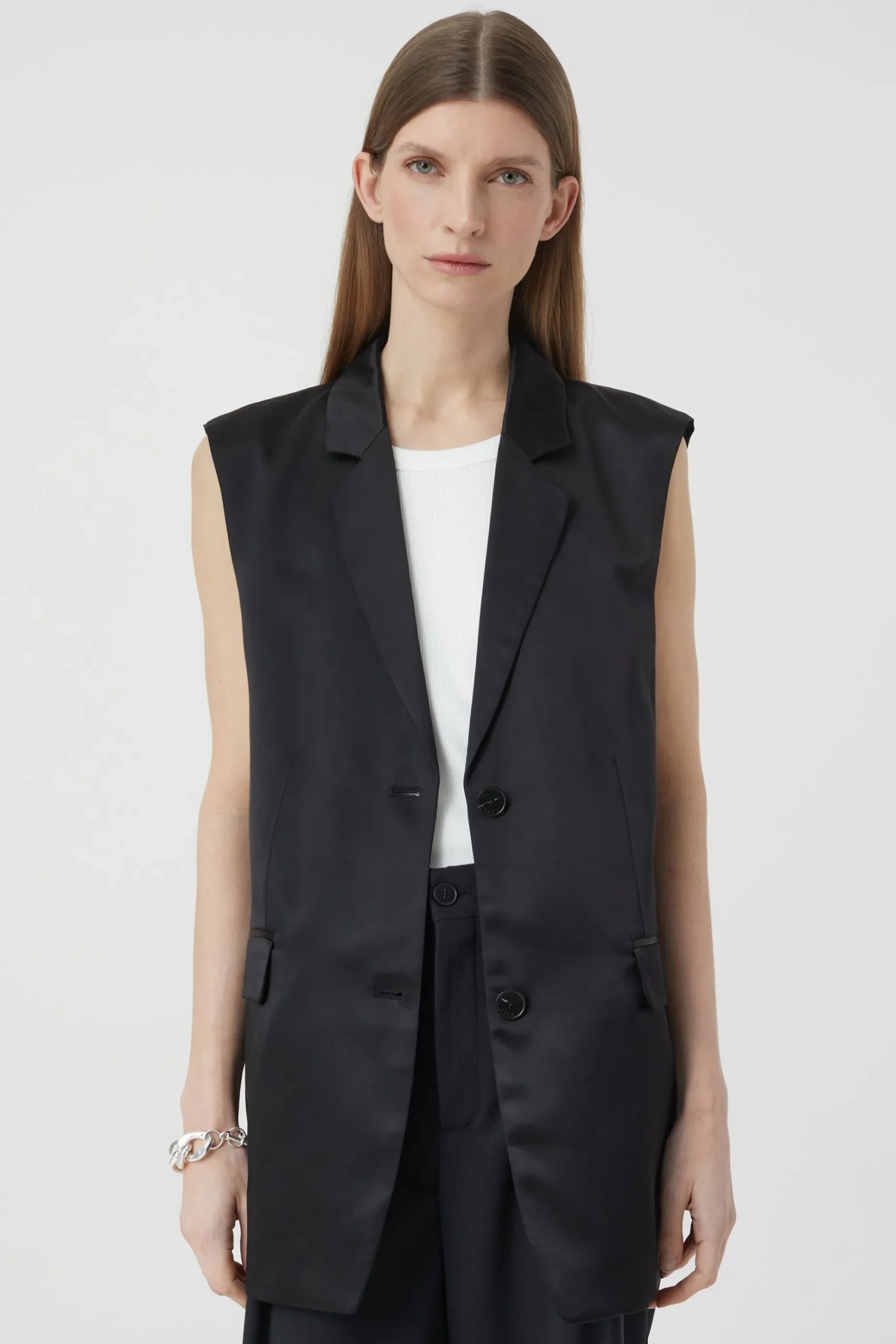 Blazer En Satin Italien