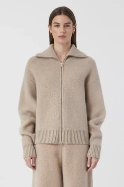 Cardigan A Col Roule