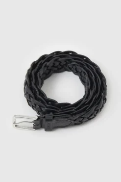 Ceinture En Cuir Tresse