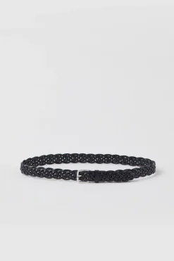 Ceinture En Cuir Tresse