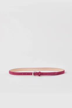 Ceinture En Cuir Velours