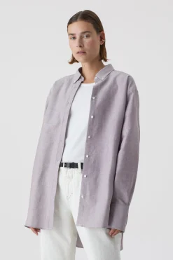 Chemisier-Chemise Avec Col A Pointes Boutonnees