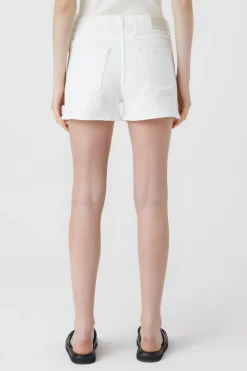 Denim Hot Pants A Broderie
