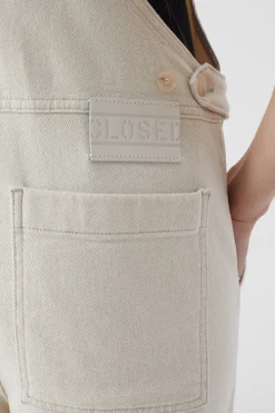Ecru Denim Dungarees