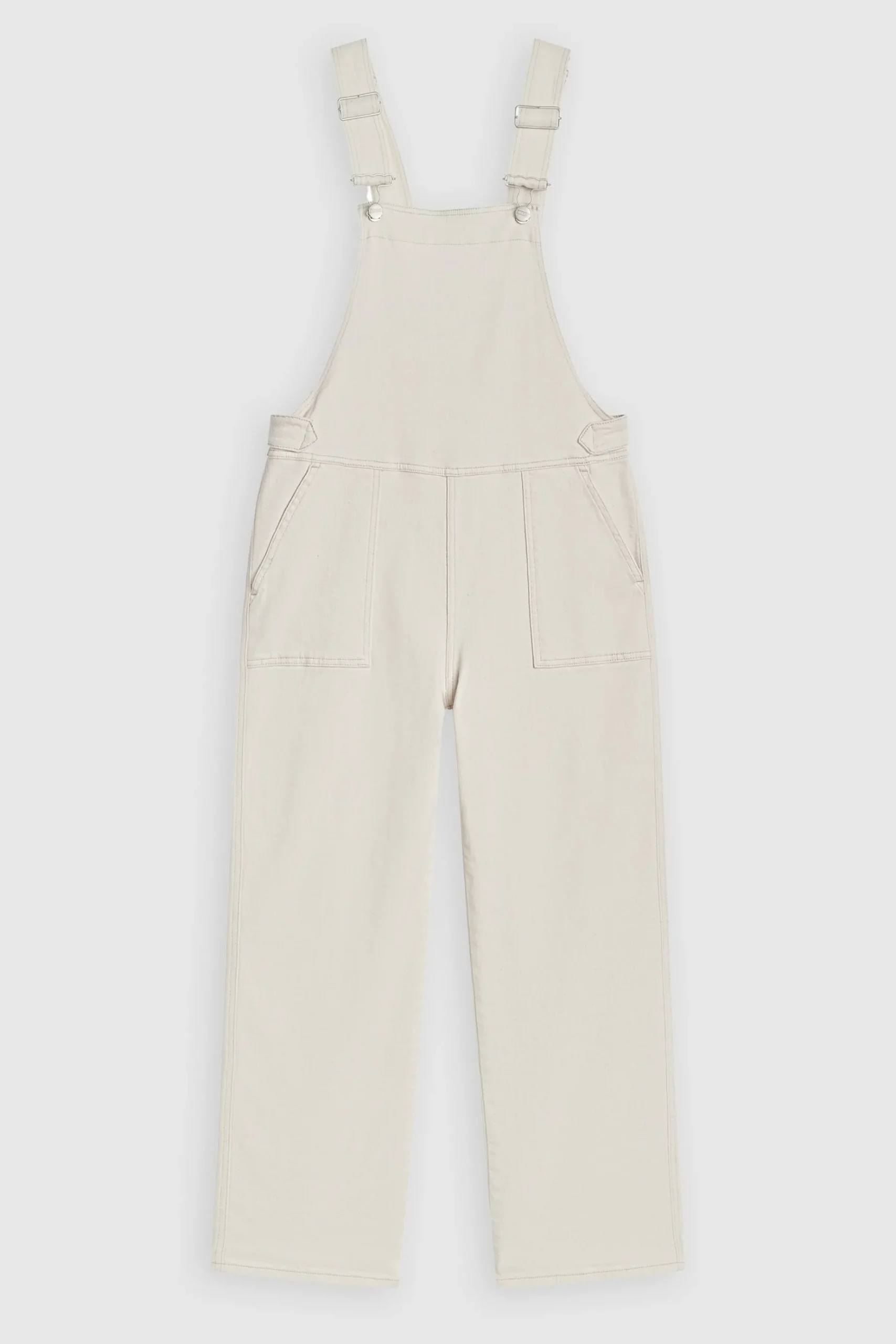 Ecru Denim Dungarees