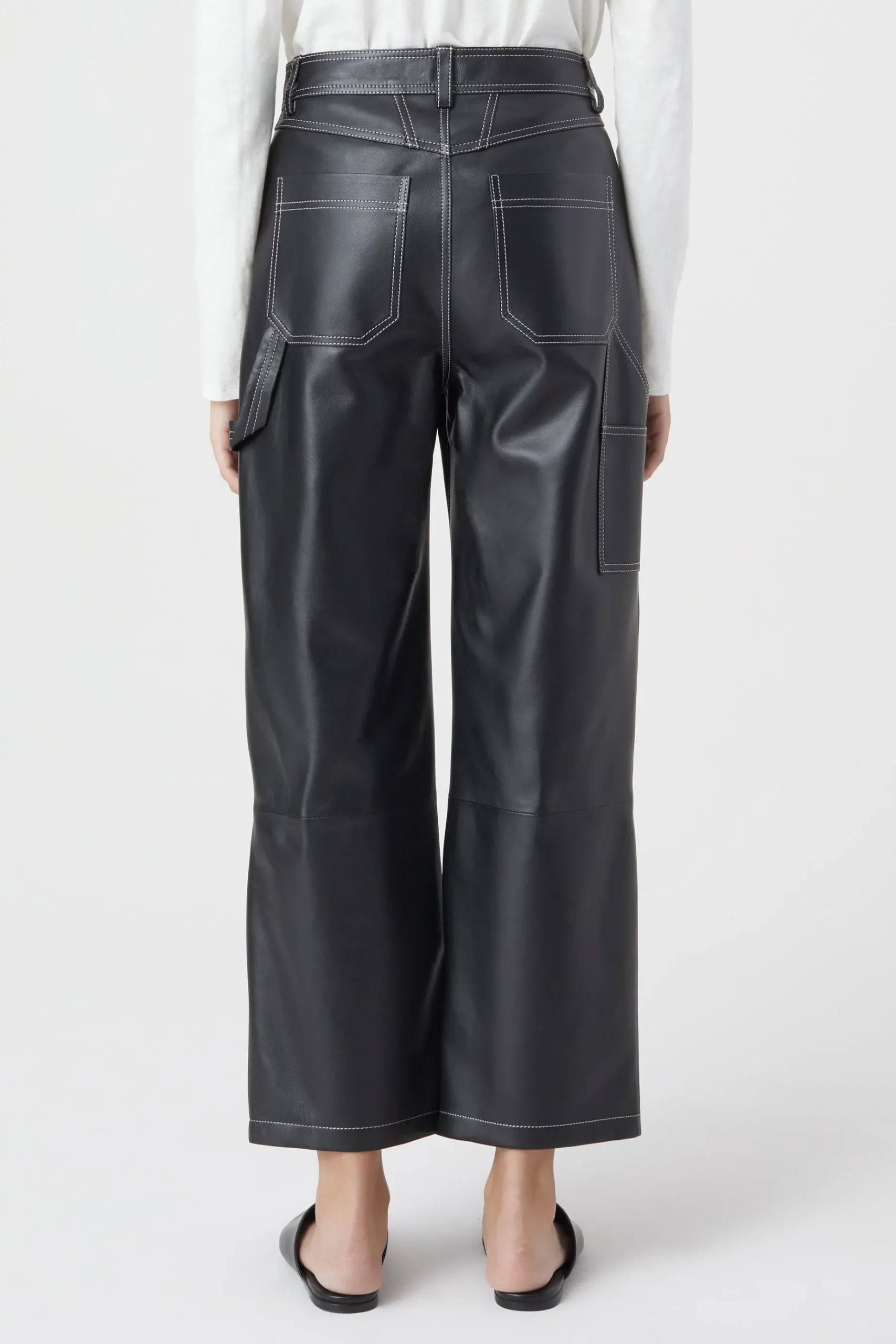 Pantalon En Cuir Neige