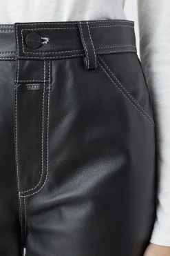 Pantalon En Cuir Neige