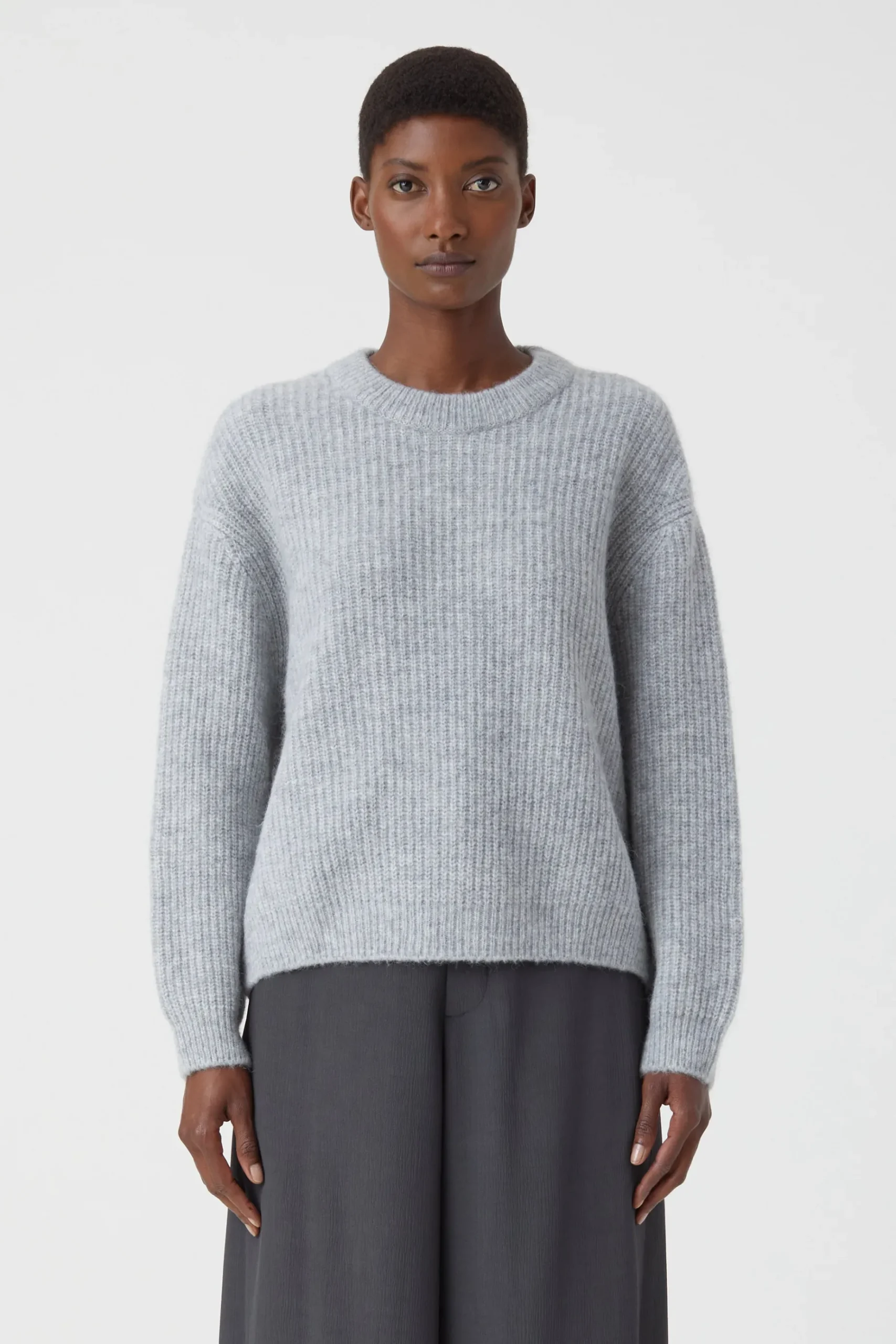 Pull Col Rond Alpaga Mix