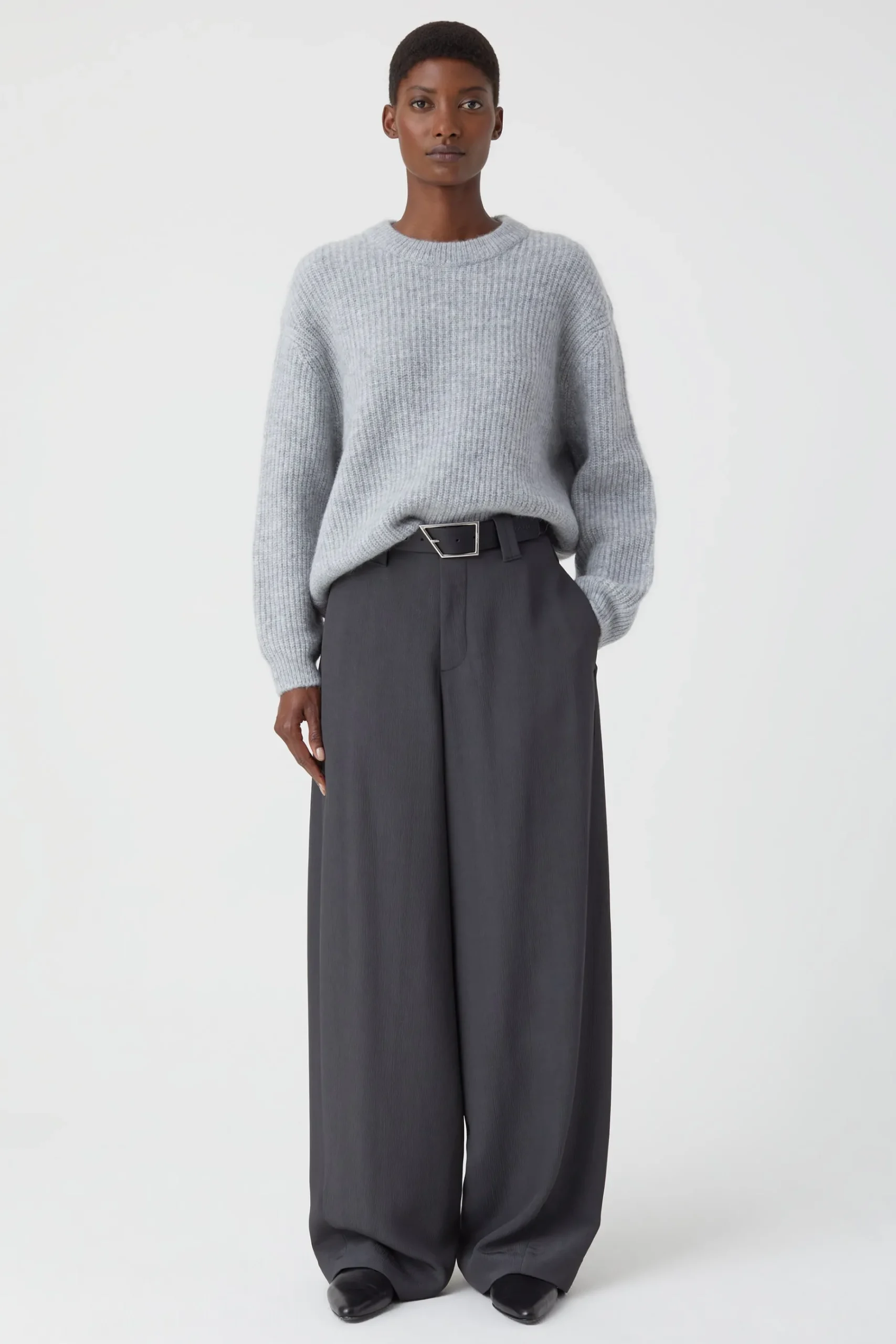 Pull Col Rond Alpaga Mix