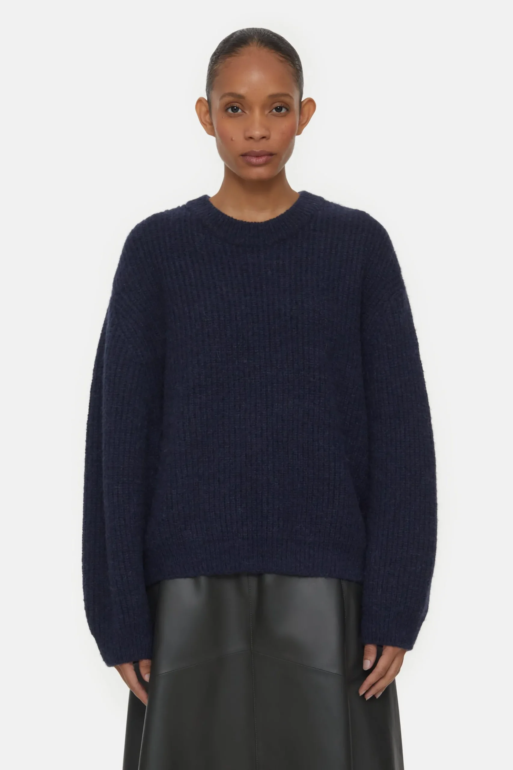 Pull Col Rond Alpaga Mix