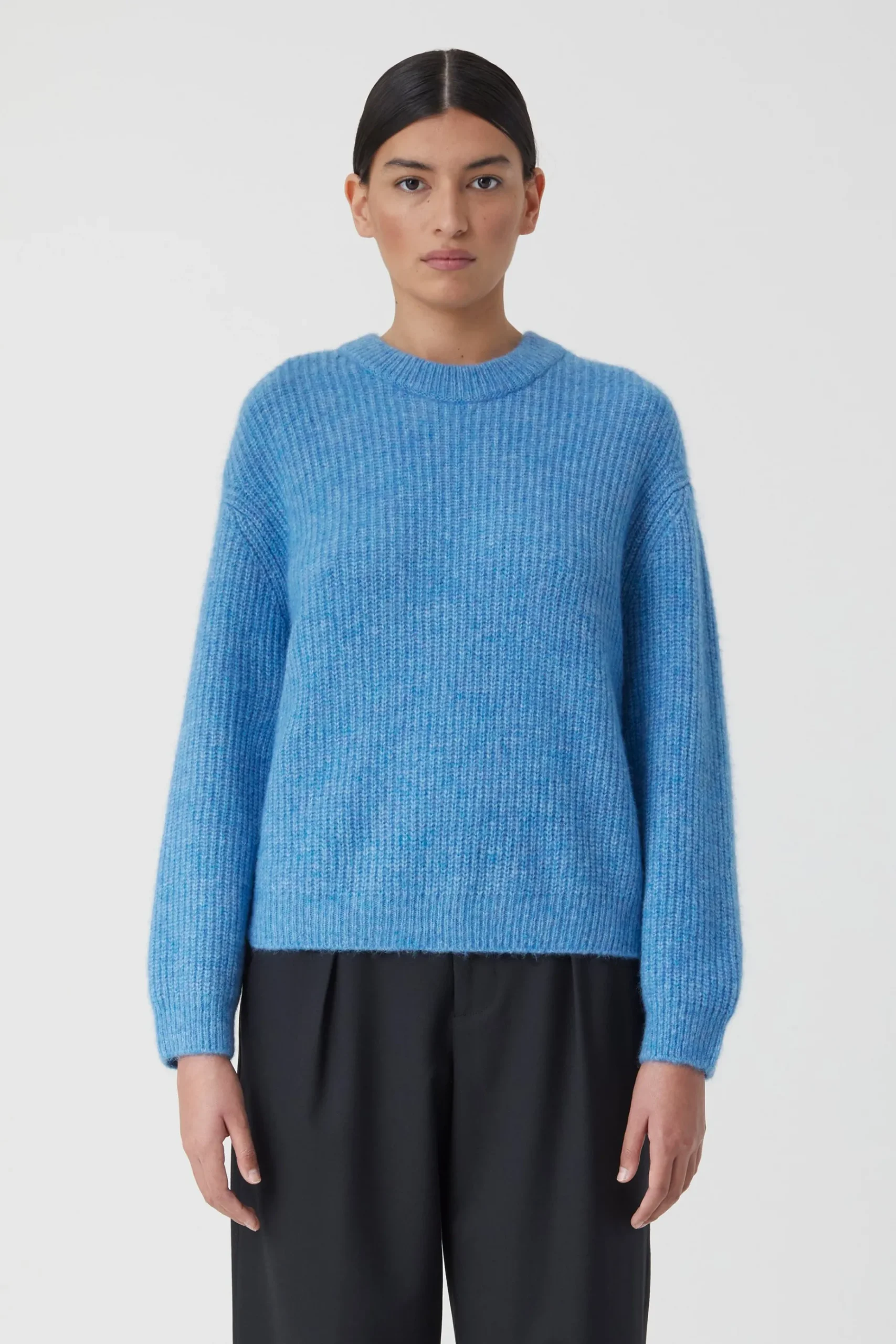 Pull Col Rond Alpaga Mix