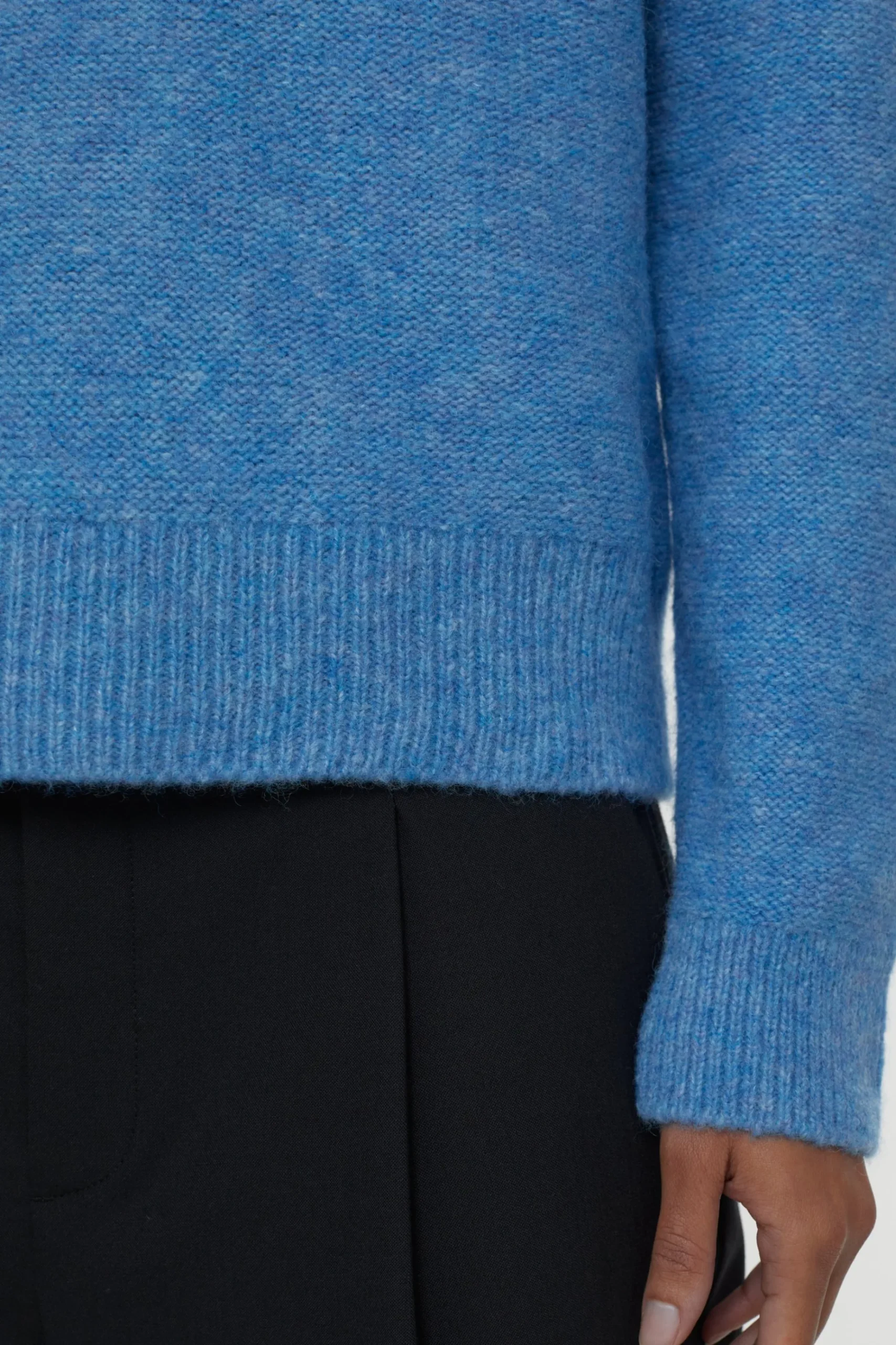 Pull Col V Alpaga Mix
