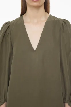 Robe En Lin Et Soie