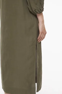 Robe En Lin Et Soie