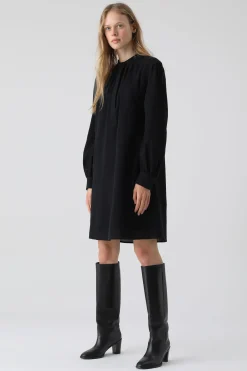 Robe En Tissu Crepe-Coton