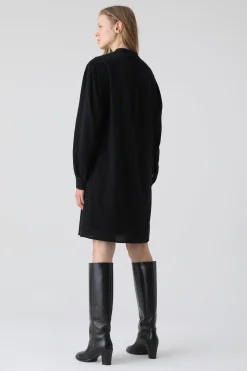 Robe En Tissu Crepe-Coton