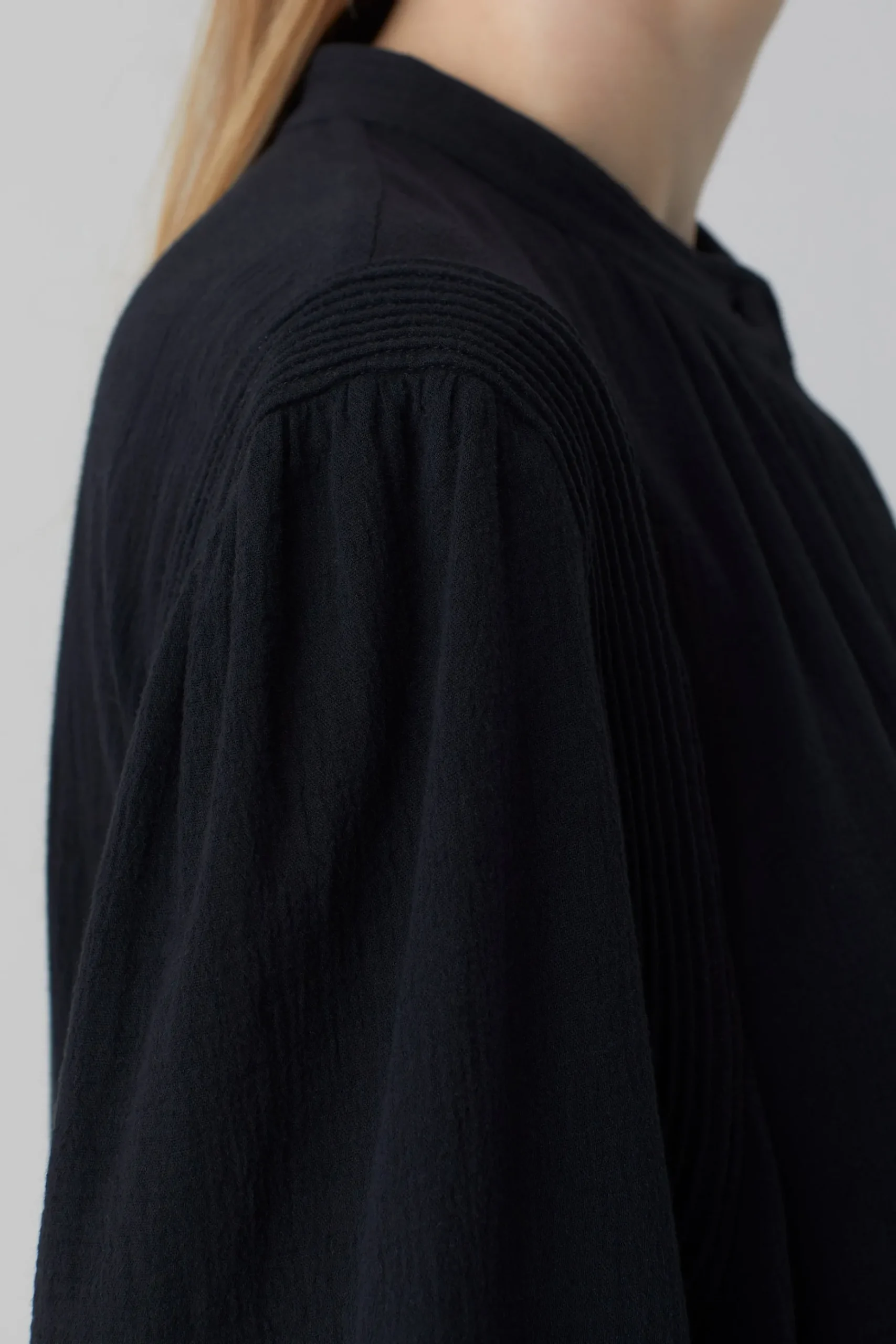 Robe En Tissu Crepe-Coton