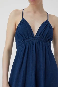 Robe Maxi En Lin & Coton