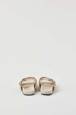 Sandales En Cuir Velours Souple