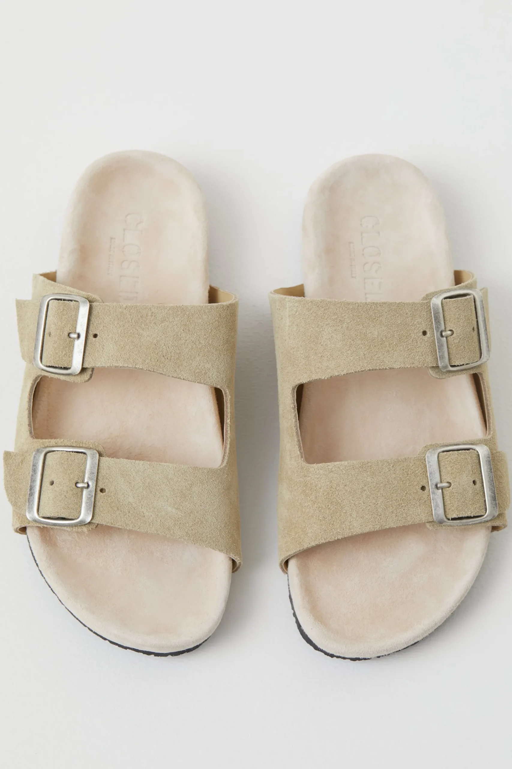 Sandales En Cuir Velours Souple