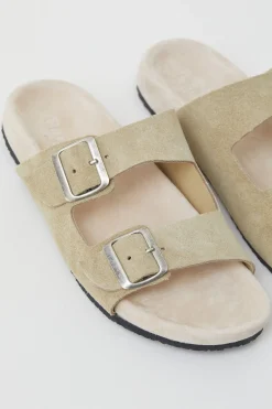 Sandales En Cuir Velours Souple