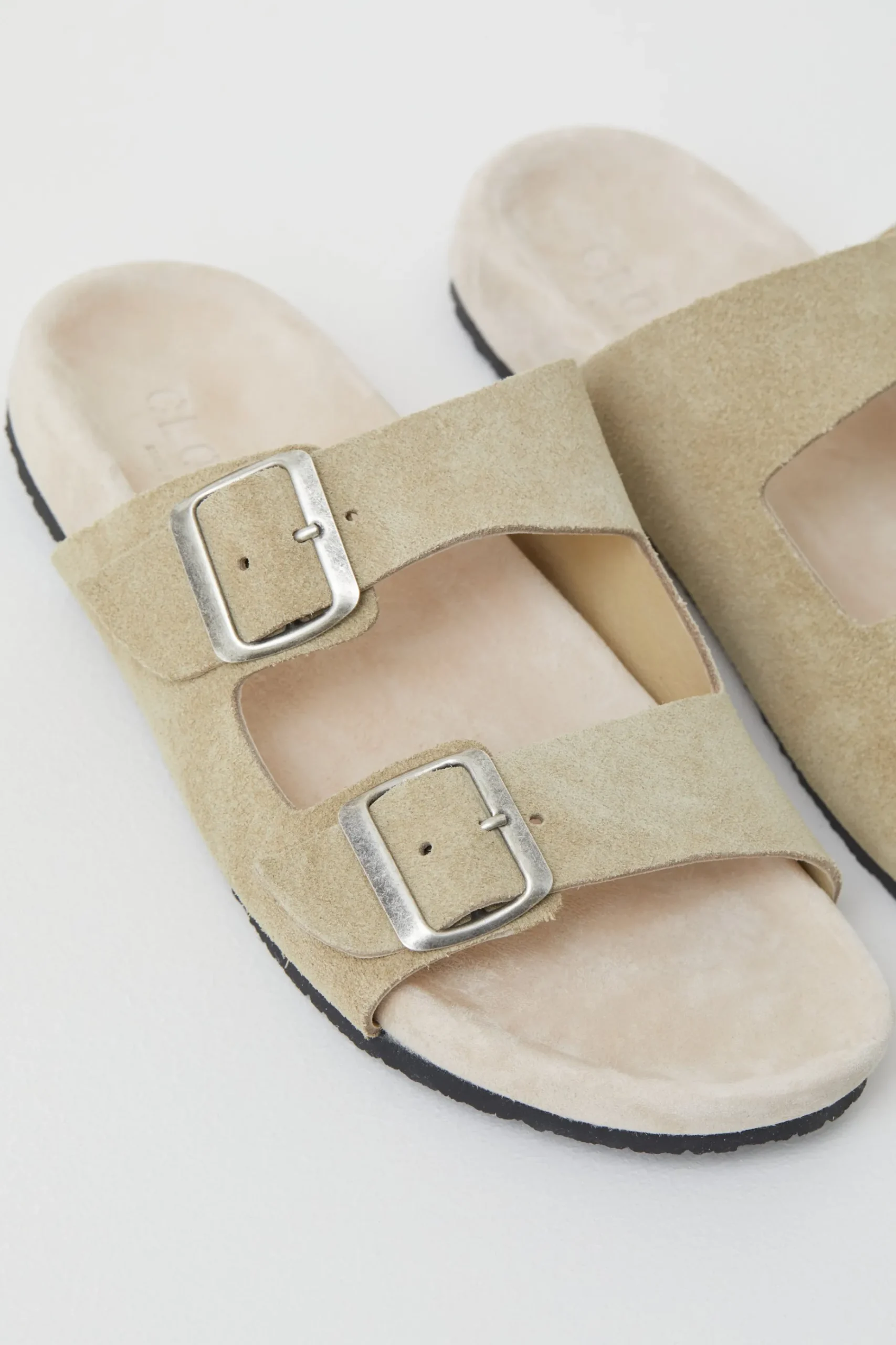 Sandales En Cuir Velours Souple