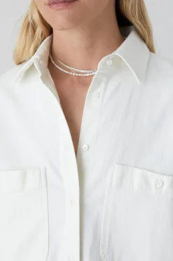 Shirt En Ecru Denim