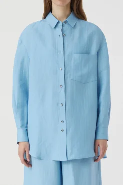 Shirt Long En Melange De Lin
