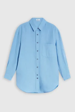 Shirt Long En Melange De Lin