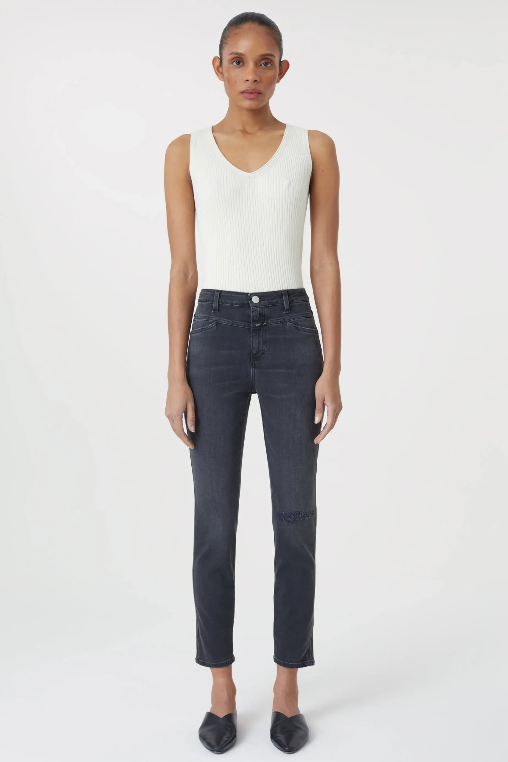 Skinny Pusher Black Denim