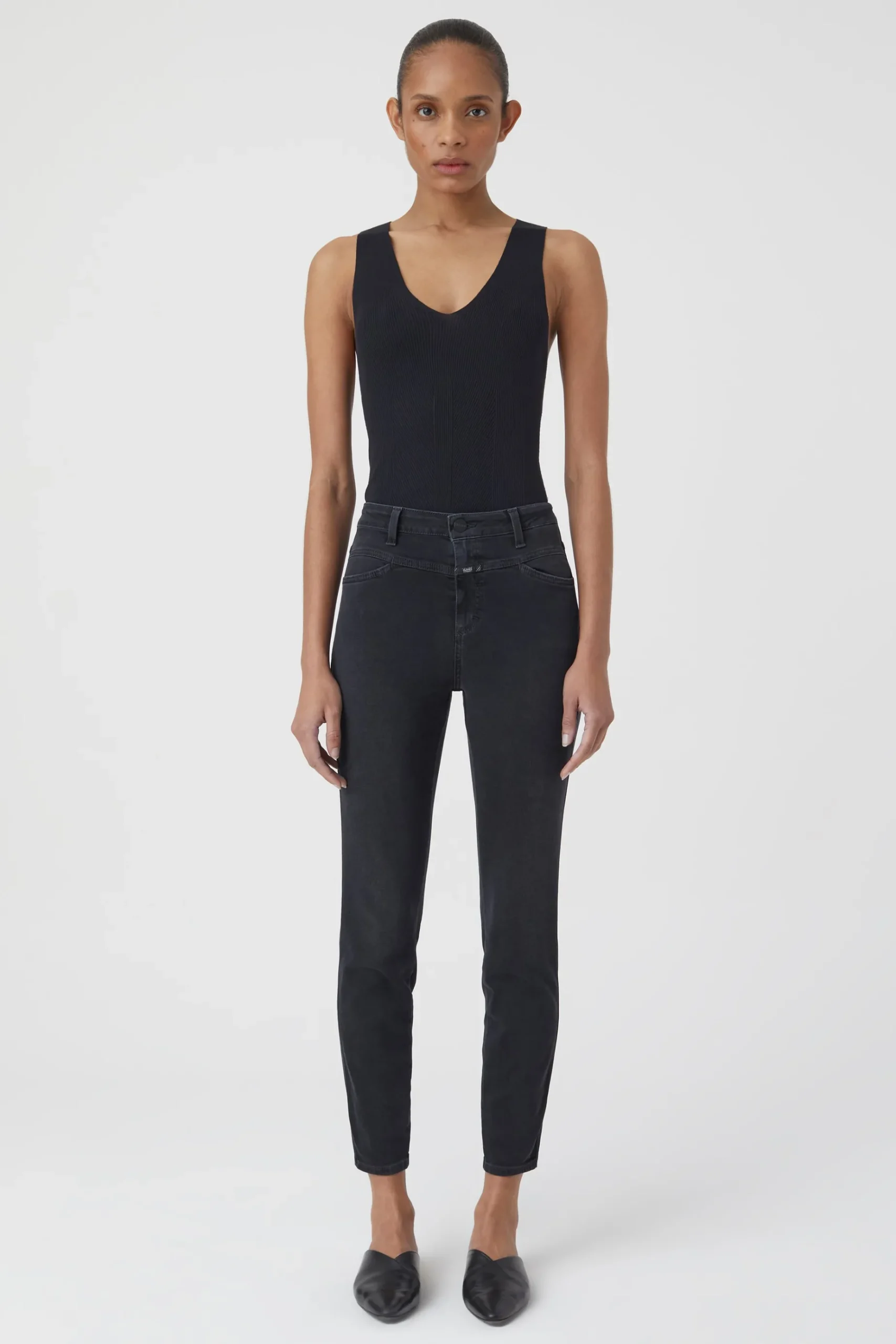 Skinny Pusher Black Denim