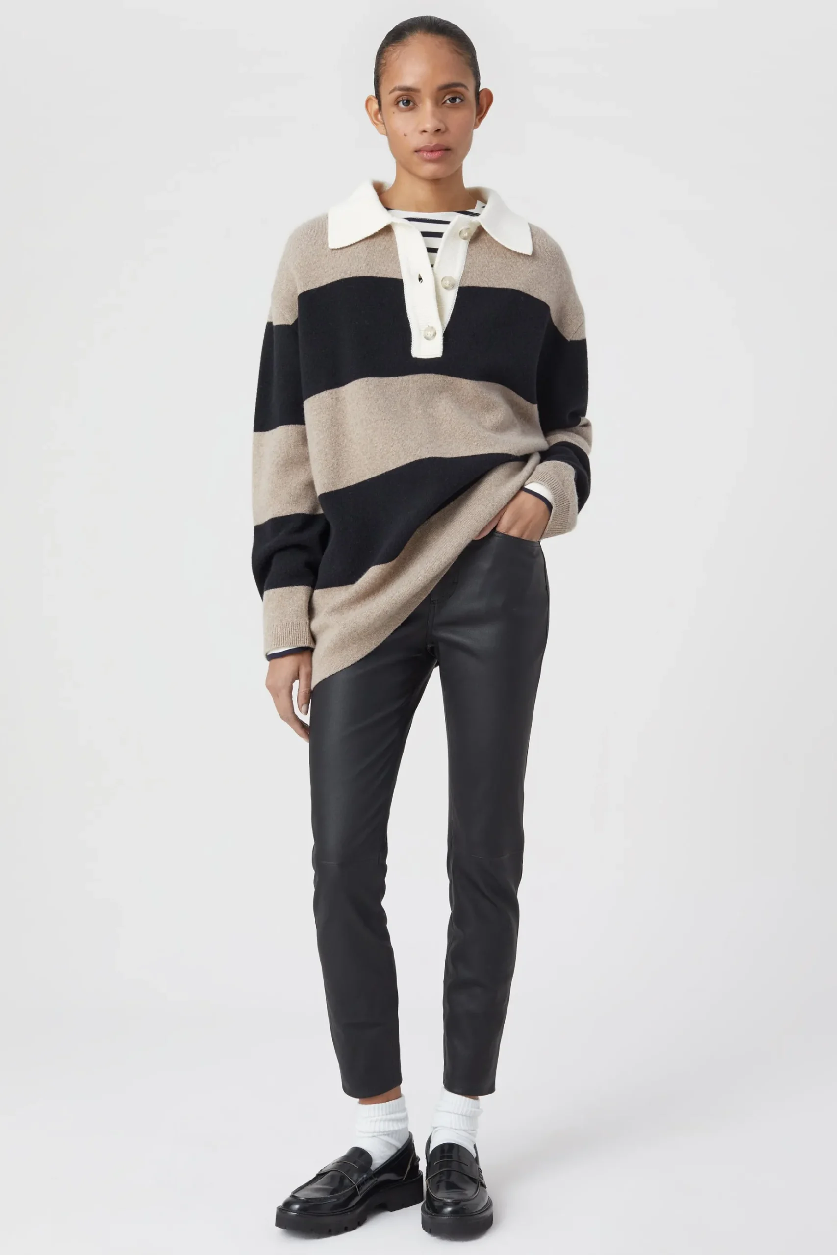 Skinny Pusher En Cuir