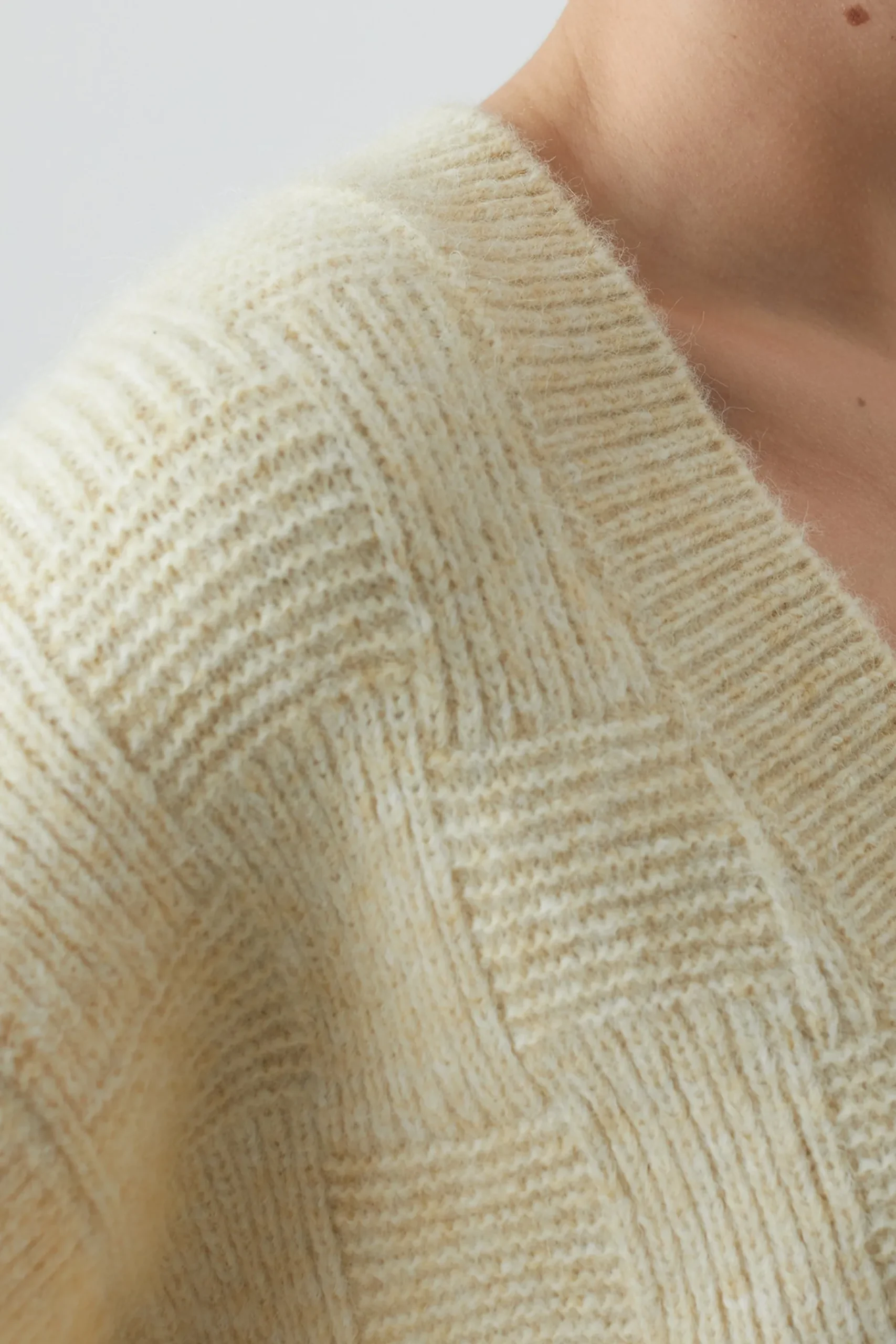 V-Pullover Sans Manches