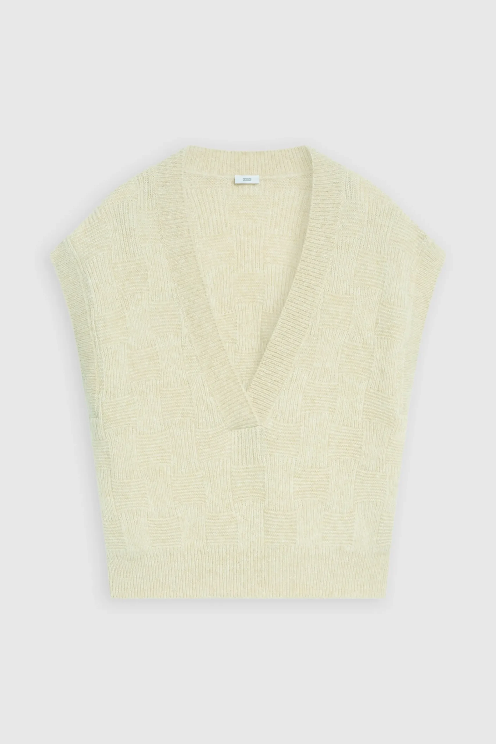 V-Pullover Sans Manches